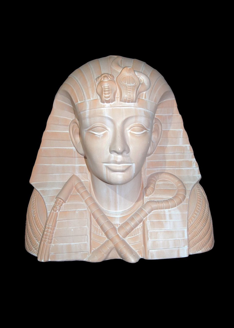 Sculture & Statue: Eindrucksvolle, lebensgrosse Pharao-Büste – Usato da Geroldswil venduto da ARTEFACTO 2