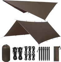 Tarp 3x4M Wasserdicht, Camping Zeltplane ultraleicht Anti-UV