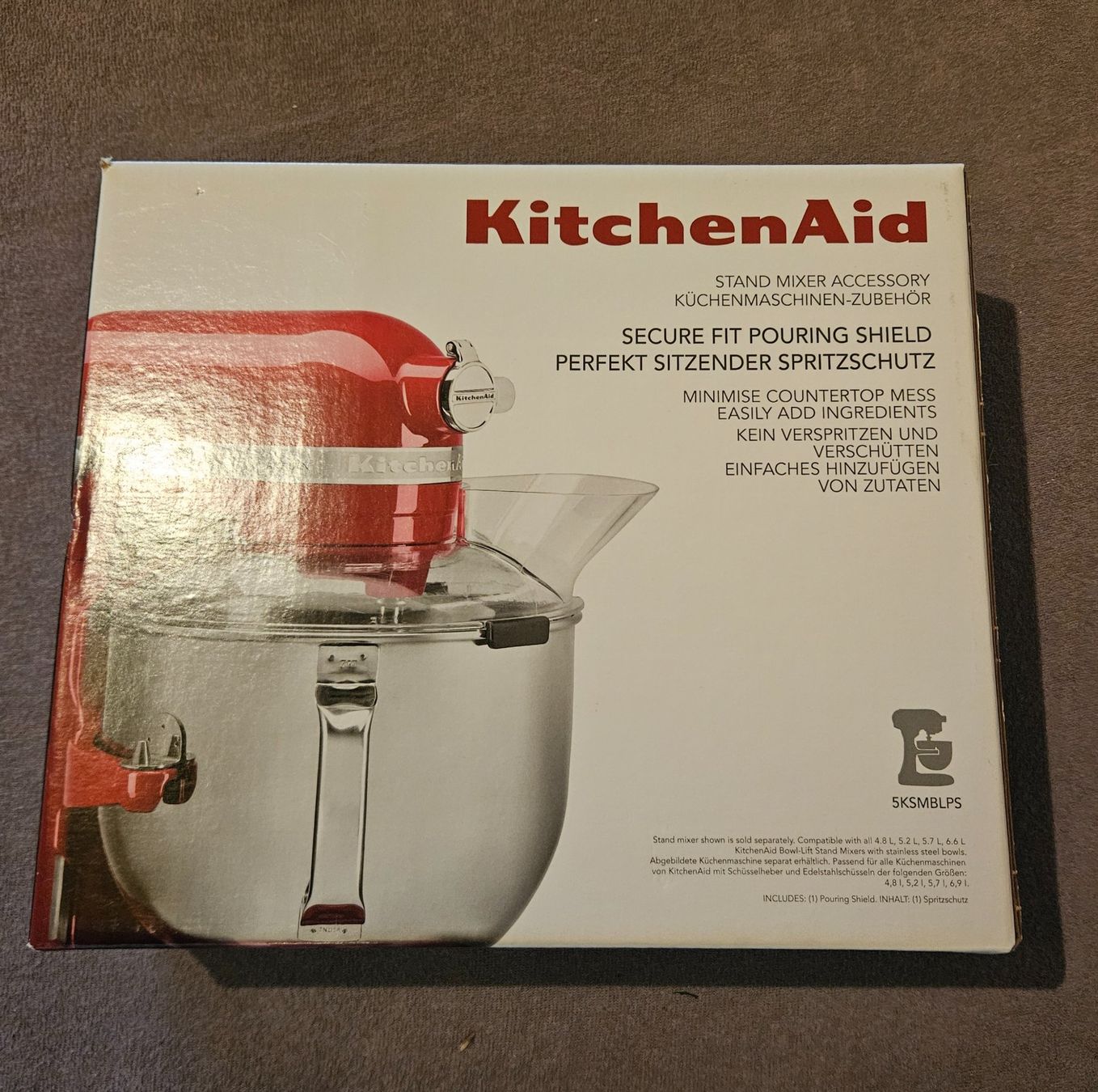 Kitchenaid Elettrodomestici da cucina: KitchenAid Spritzschutz – Nuovo e nell'imballaggio originale da Madiswil venduto da Rilona