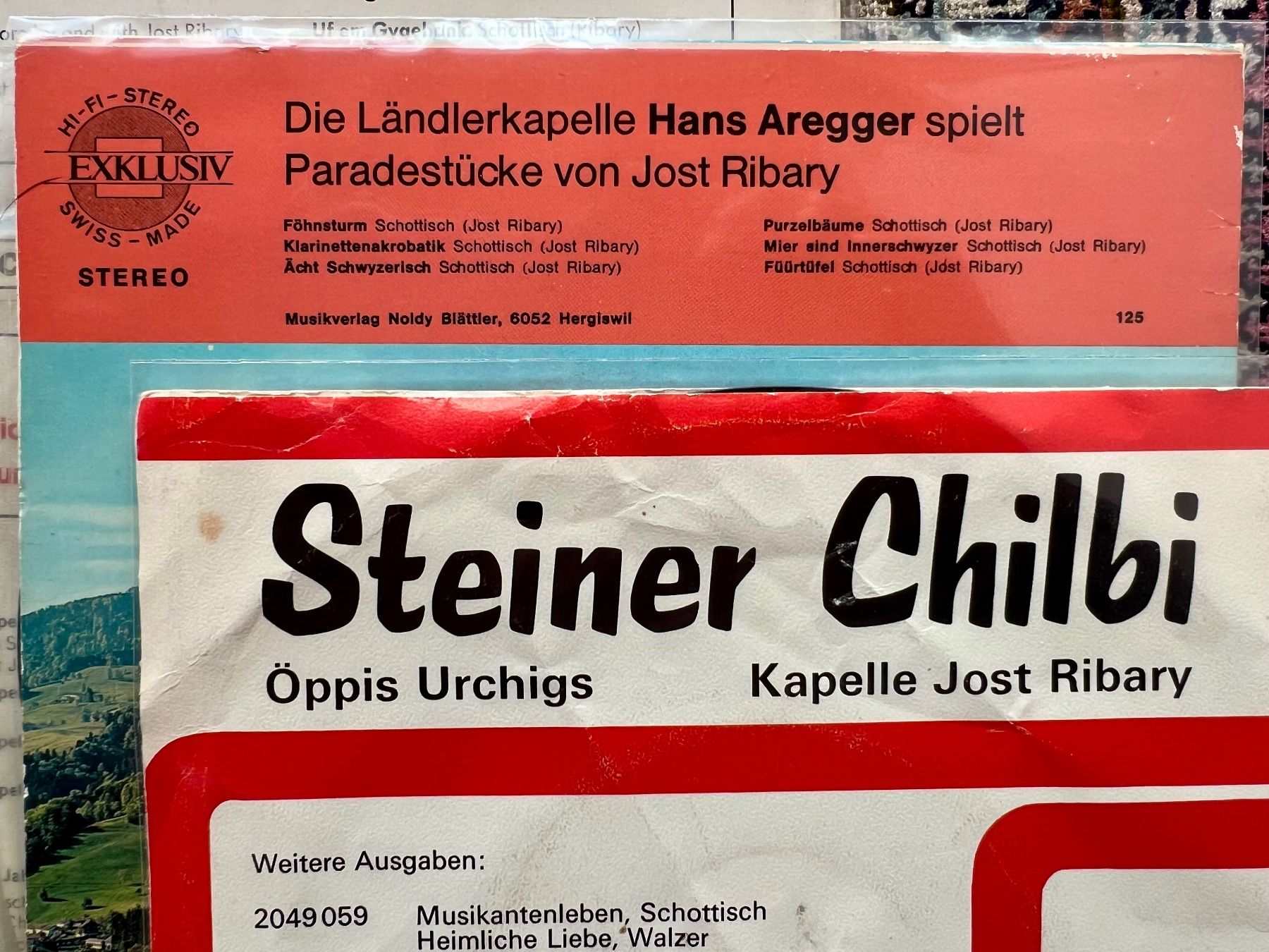 Dischi in vinile: 4 Singles 7 " JOST RIBARY Steiner Chilbi – Usato da Unterseen venduto da vinylmore 2