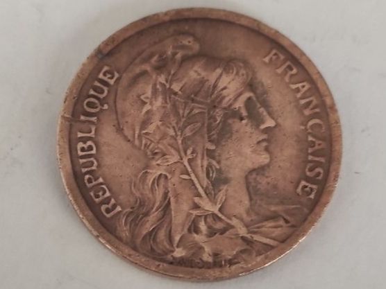 Tutti le monete: 10 centimes Françaises type Daniel -Dupuis 1917 – Usato da Couvet venduto da lulul 1