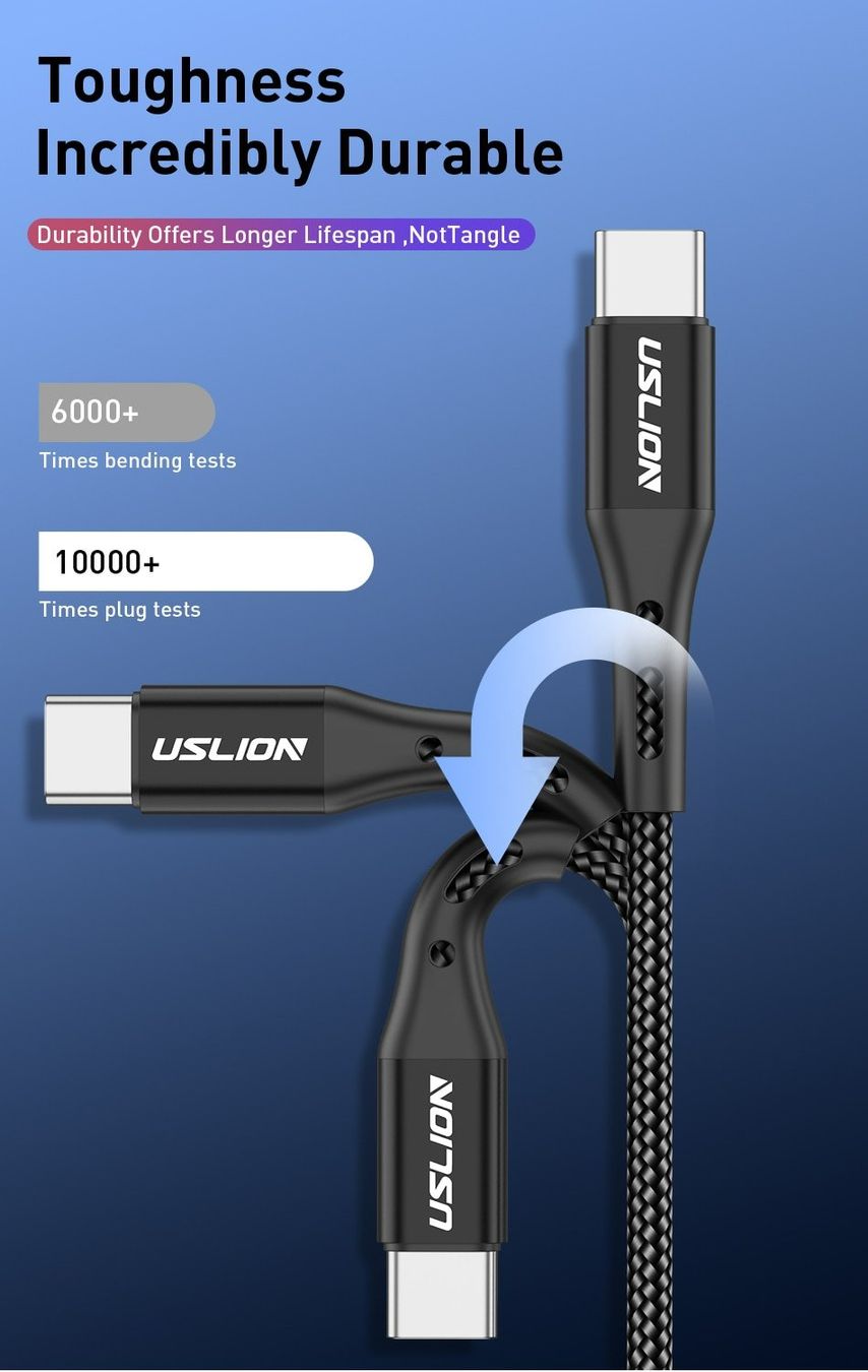 Samsung Ladegeräte: USLION USB C Kabel  Fast Charging 1M – Neu und originalverpackt aus Uerkheim von Kaufoption 1