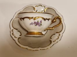 Bavaria Tirschenreuth Porzellan Tasse Gold
