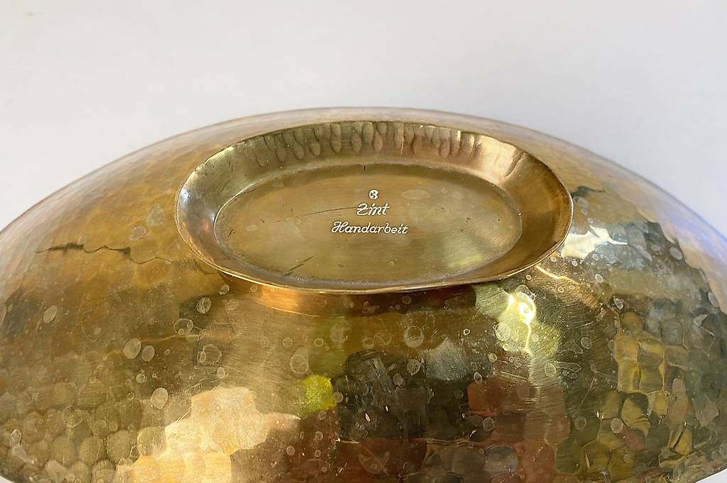 Ciotole: Vintage Messing Schale Zint Handarbeit – Usato da Ballwil venduto da ClassicGallery 4