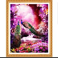 5D Diamant Pfauen Diamond Painting 20x30cm Neu!