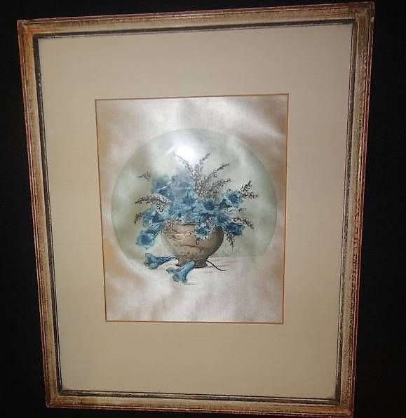 Foto & Immagini: Original-Bild auf Seide, Antik – Usato da Bleienbach venduto da Mineral_Antik57