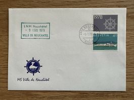 Schweiz - FDC 1978 Einzelwert aus Block W54 selten