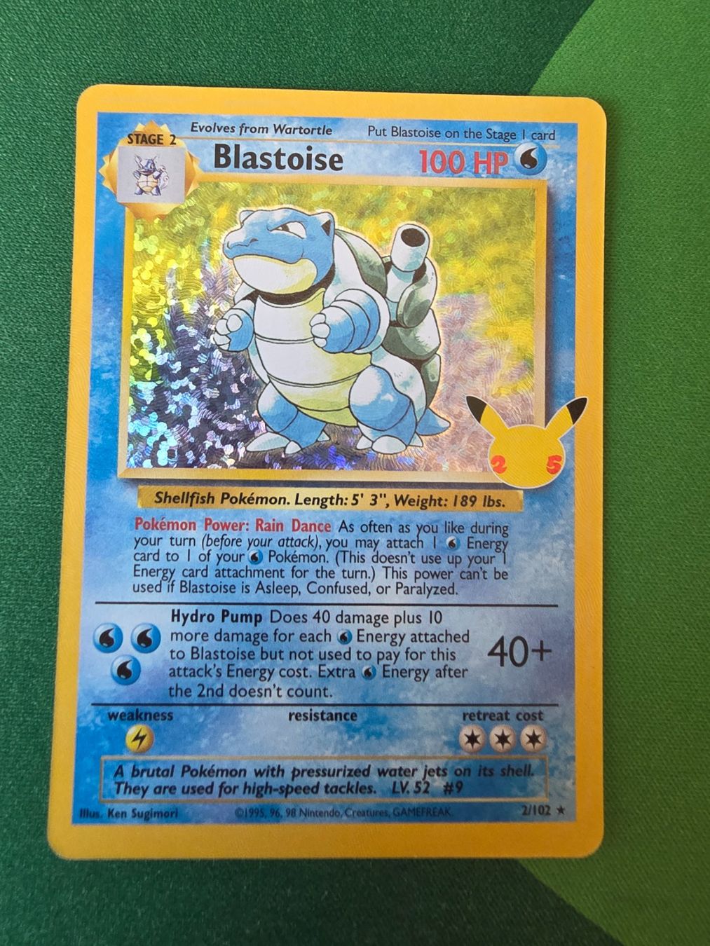 Pokémon Sammelbilder & Trading cards: Pokemon Blastoise 2/102 Celebrations Englisch – Gebraucht aus Gossau SG von worklifebalance
