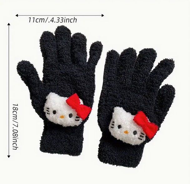 Kinderhandschuhe: FLAUSCHIGE HANDSCHUHE HELLO KITTY, ROSA NEU+OVP – Neu und originalverpackt aus Bad Ragaz von Schtupsi 1