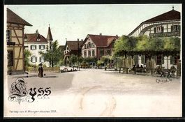 Lyss, Ortspartie mit Gasthof zum Hirsche