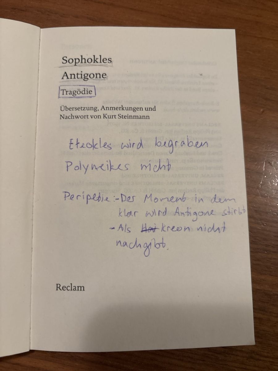 Bücher: Reclam Antigone – Gebraucht aus Unterentfelden von Lavach 2