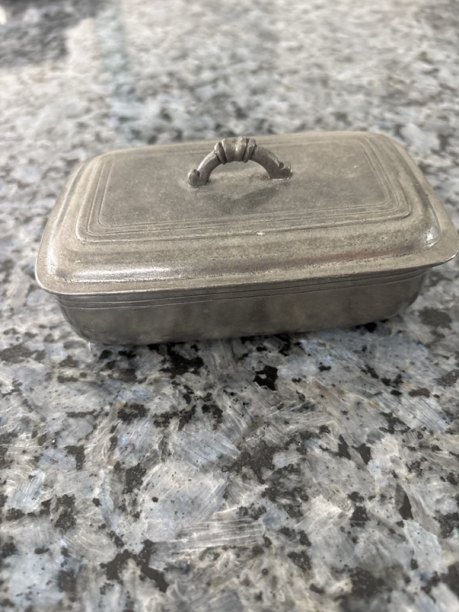 Altro in Decorazioni & Accessori: Zinn Dose 95% mit Deckel, Schmuckdose, Dose, 13x7cm – Usato da Hendschiken venduto da Uraniali