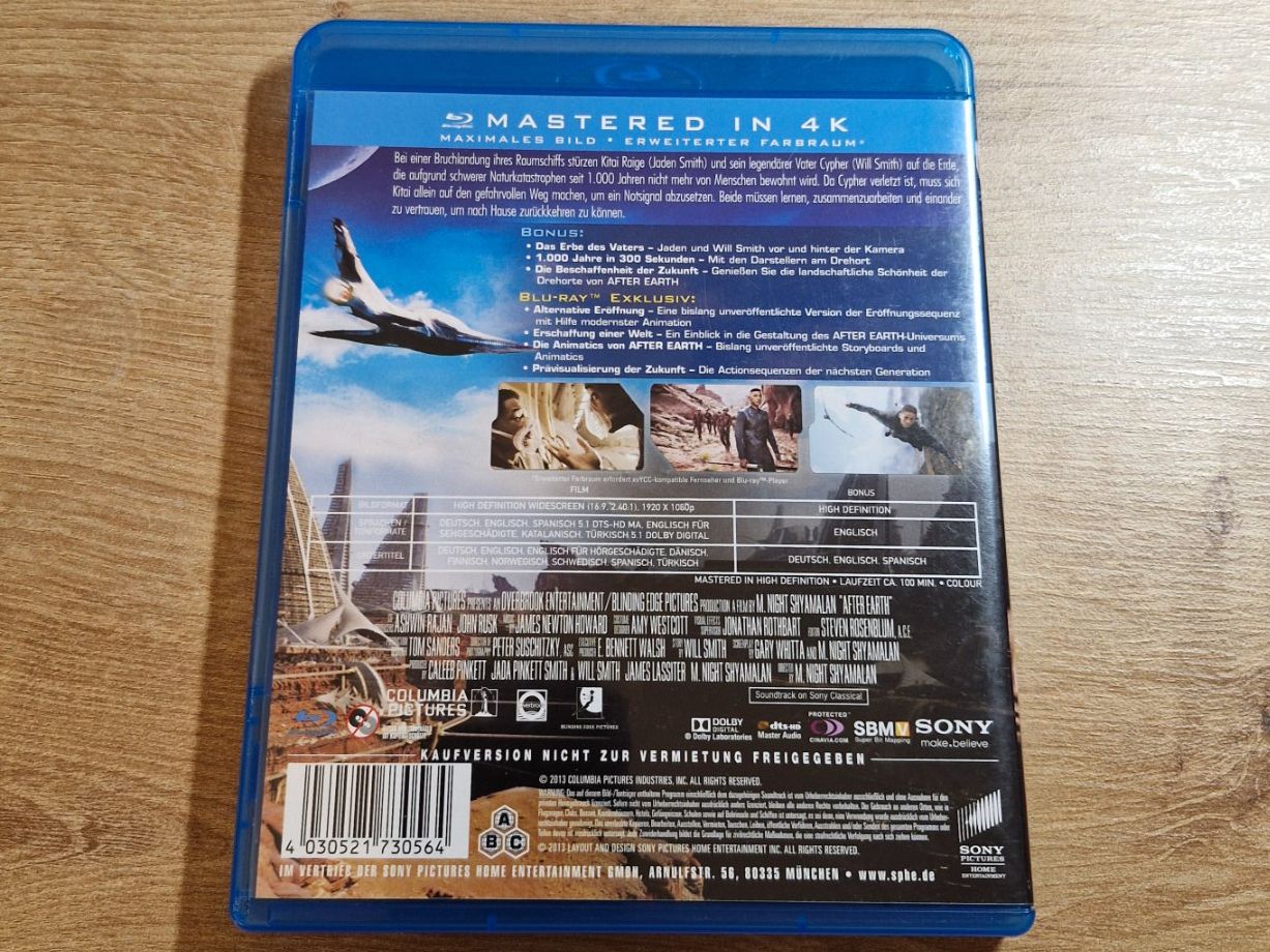Tutti i DVDs: After Earth (2013) Bluray – Usato da Pfungen venduto da Whitie 1