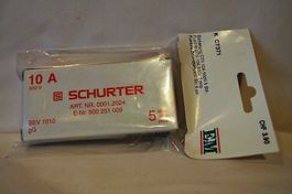 Sicherung SCHURTER 10A 500V gG 5Stk. neu OVP
