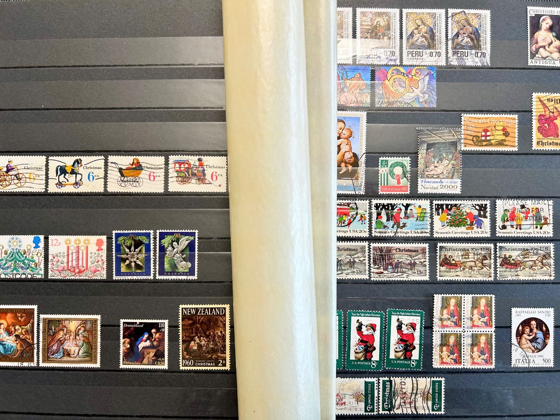 Alle Briefmarken: Album mit schönen "Weihnachtsmarken" – Gebraucht aus Braunau von Duczelli 3