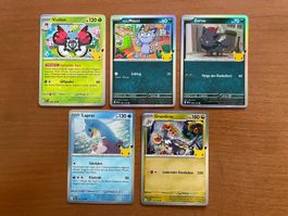 Pokemon Karten Set Holo 30 Jahre (Versand gratis)