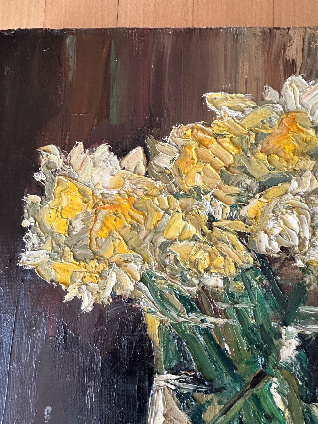 Tableaux: Original Artwork - Jacqueline Coates - Daffodils and Buddha – D'occasion à Rheinfelden par lit_b27n 5