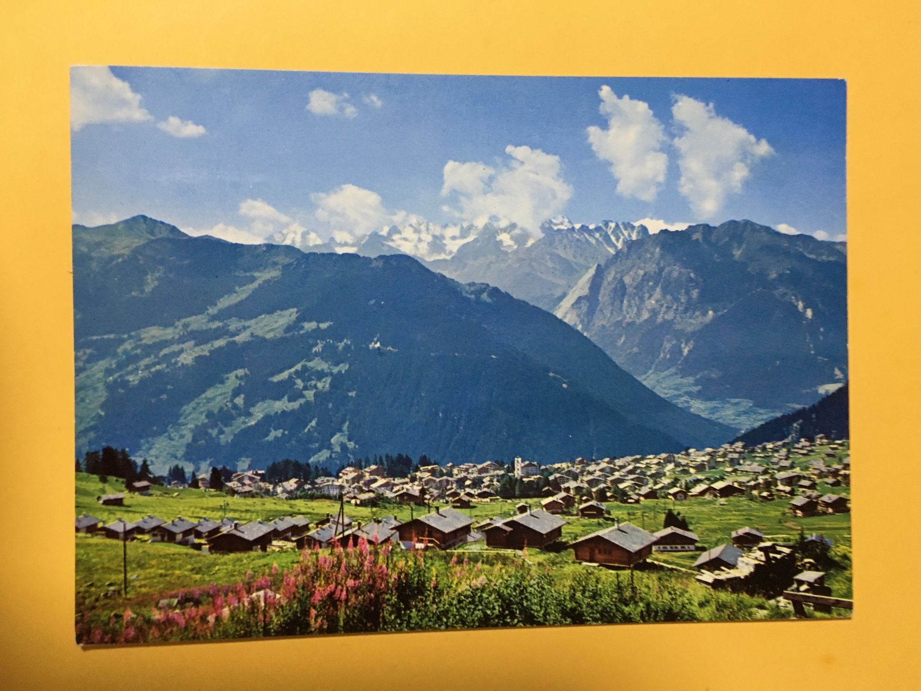 Ansichtskarten: Verbier Wallis Gesamtansicht 1981 – Gebraucht aus Küttigen von Melisch1000