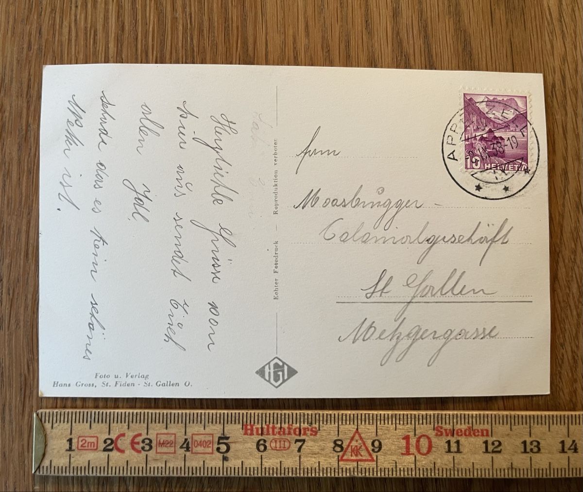 Cartoline postali: Antike Ansichtskarte Appenzeller Säntis – Usato da Waldstatt venduto da Cremschnitte 1