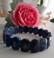 Trendiger Armschmuck: Lapislazuli Armband, dehnbar, neu!