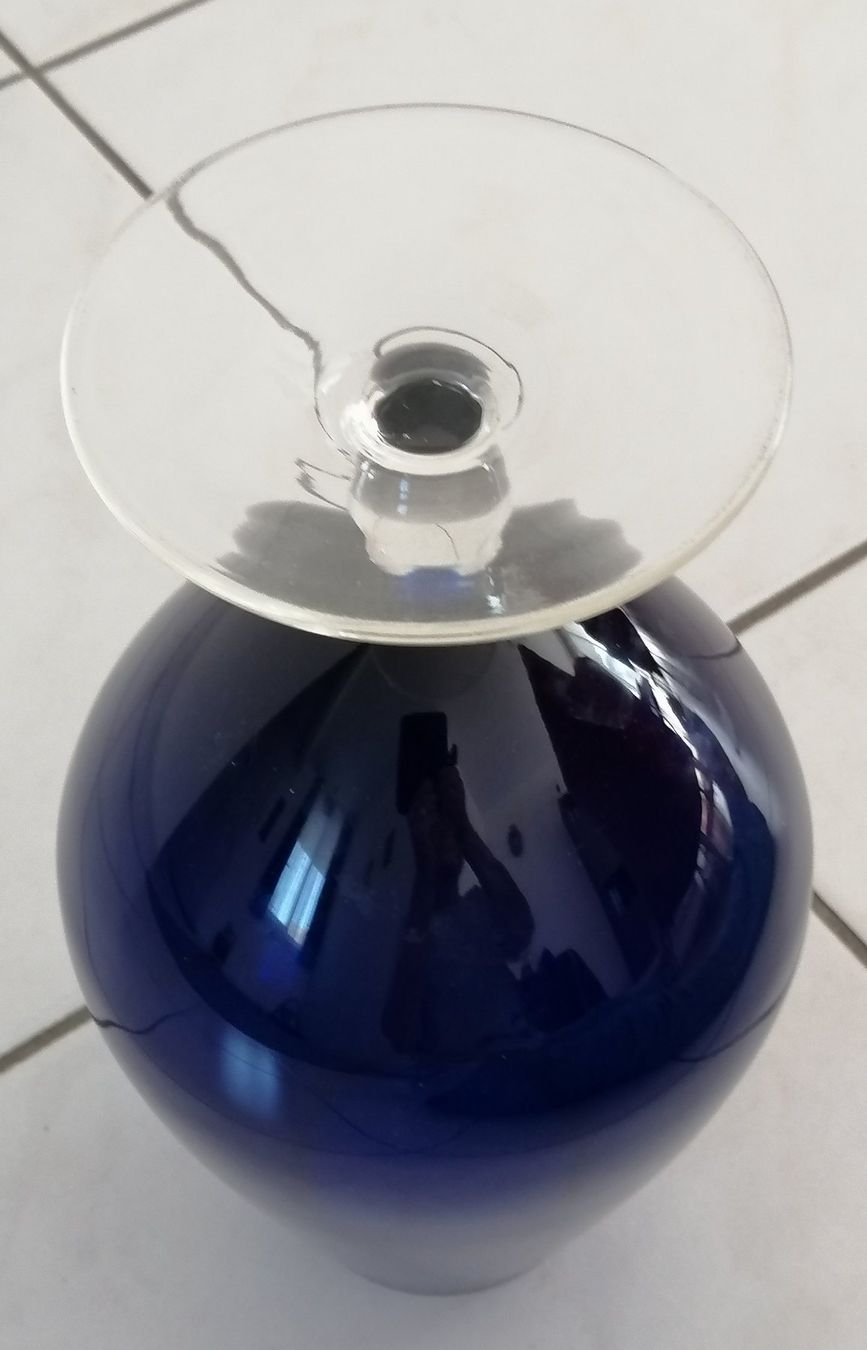 Vasen & Gefässe: Glasvase Sarner Glas, Kelchform, Höhe 28 cm – Neu (gemäss Beschreibung) aus Oberriet SG von Atir47 1