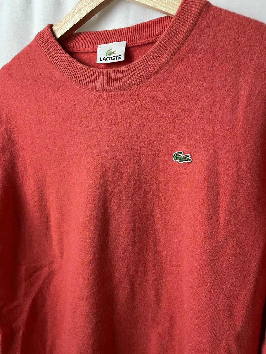 Lacoste Maglioni & Felpe: Pull Lacoste rouge vintage – Nuovo (secondo la descrizione) da Les Avanchets venduto da lunedeneige.shop 1
