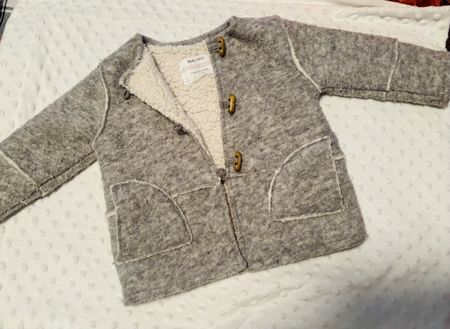 Warme Zara Jacke Mädchen Gr. 98 Teddyfutter