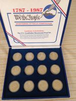 USA 1987 Cassette mit 12 SILBER -Münzen 200 Jahre Verfassung