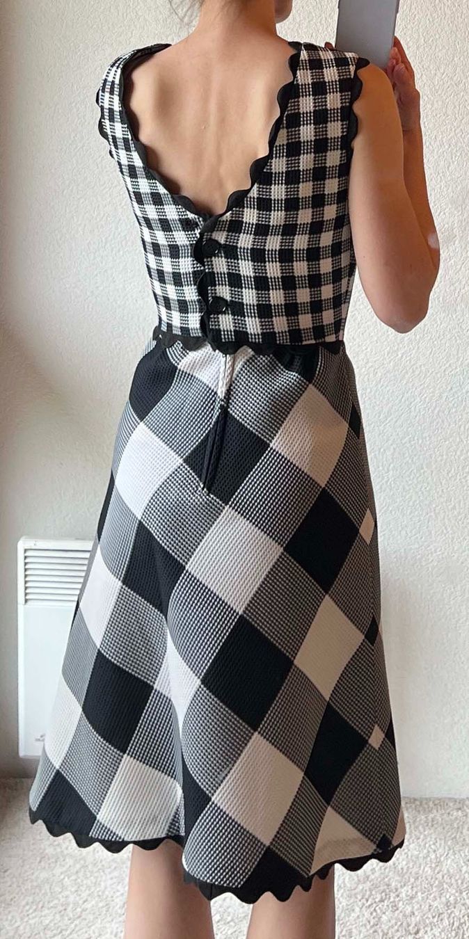 Kleider: Superbe robe vichy vintage 60s taille 34-36 – Neu (gemäss Beschreibung) aus Granges (Veveyse) von Hey-ya 1
