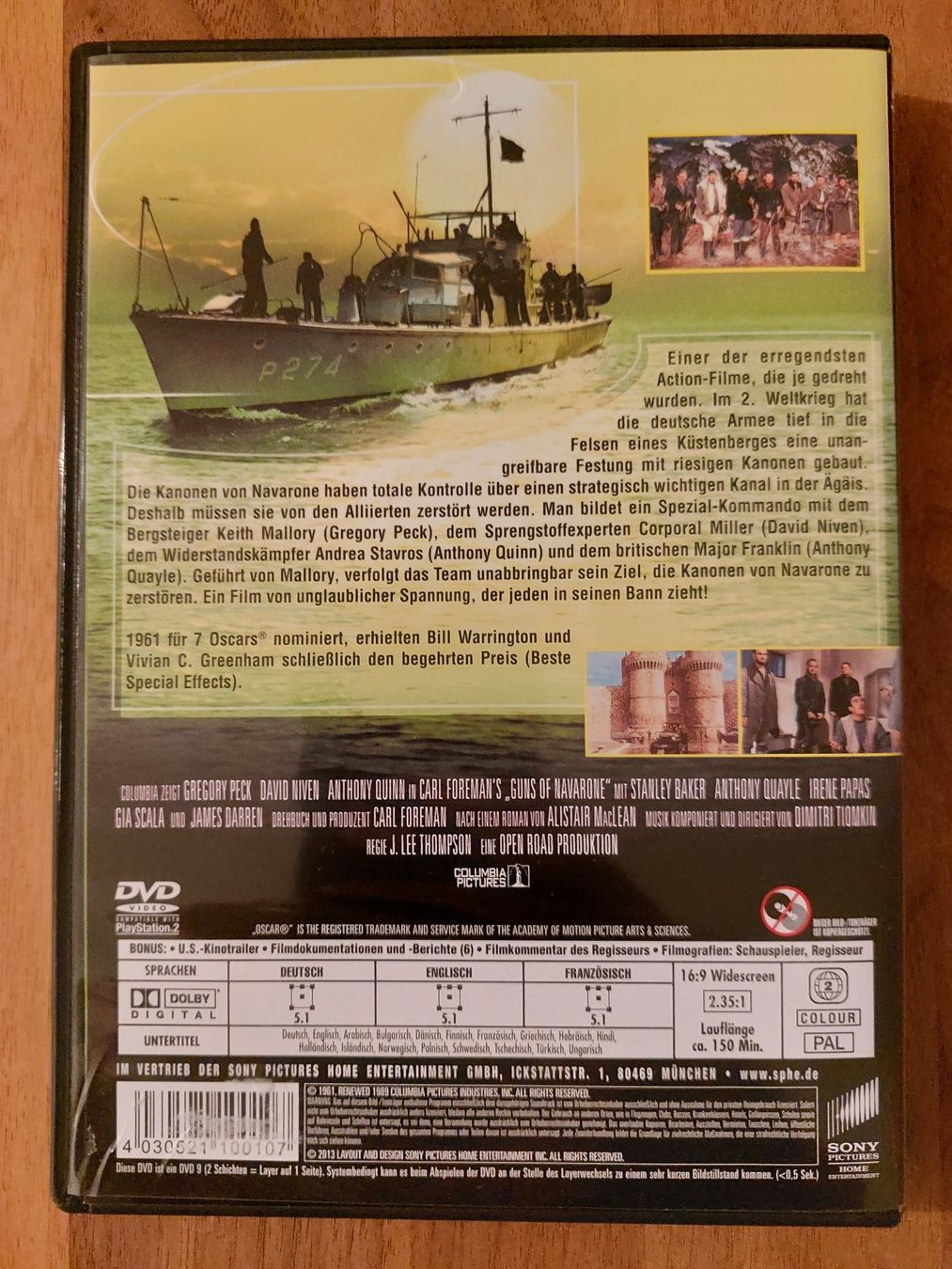 Tutti i DVDs: DVD - Die Kanonen von Navarone – Usato da Rheinfelden venduto da FilmAuktion 1