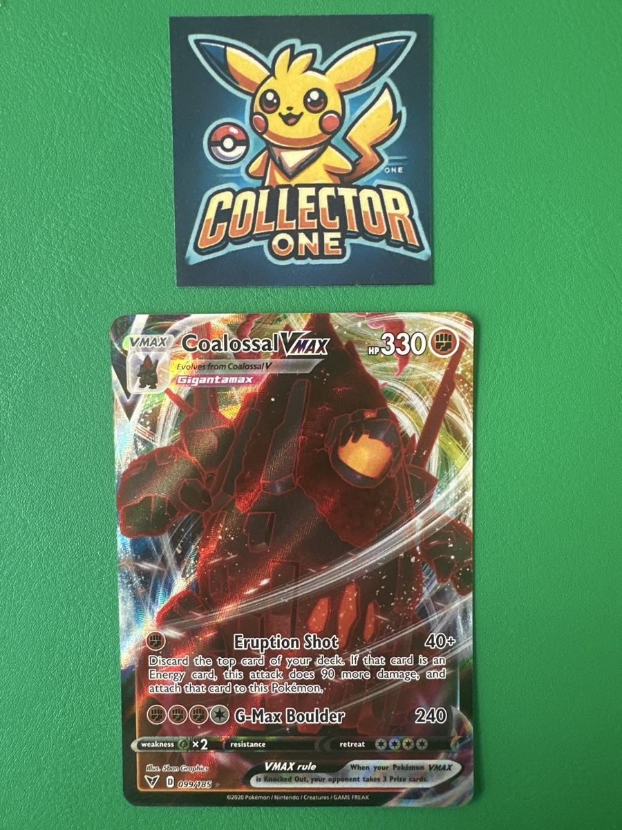 Pokémon Carte collezionabili: Pokemon Coalossal VMAX 2021 Englisch – Nuovo (secondo la descrizione) da Lommiswil venduto da CollectorOne