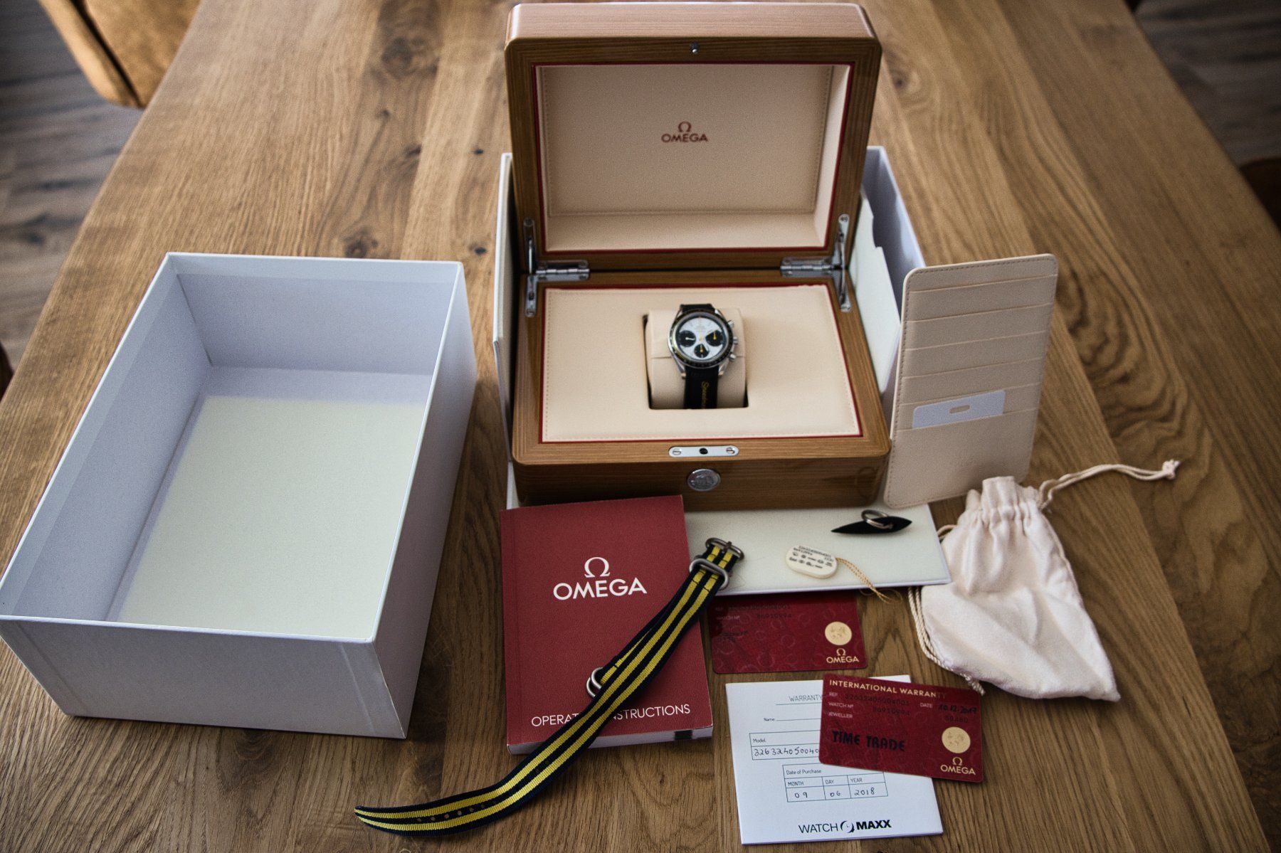 Omega Orologi: Omega Speedmaster Racing / Full Set / Panda – Usato da Tatroz venduto da Vroumwroum 1