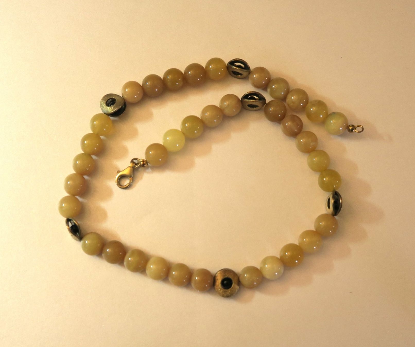 Ketten: Kette gelbe Jade – Gebraucht aus Brittnau von marlenestone 2