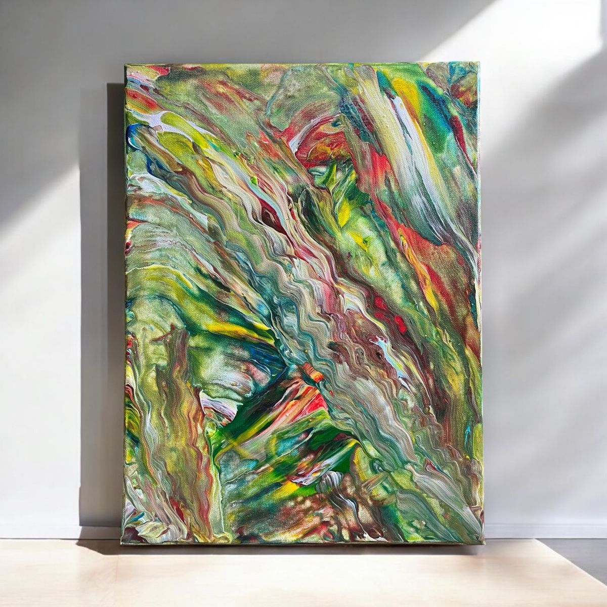 Gemälde: Abstraktes Gemälde, Acrylfarben, 30x40 cm, Unikat – Neu (gemäss Beschreibung) aus Hochdorf von Jasminurschel