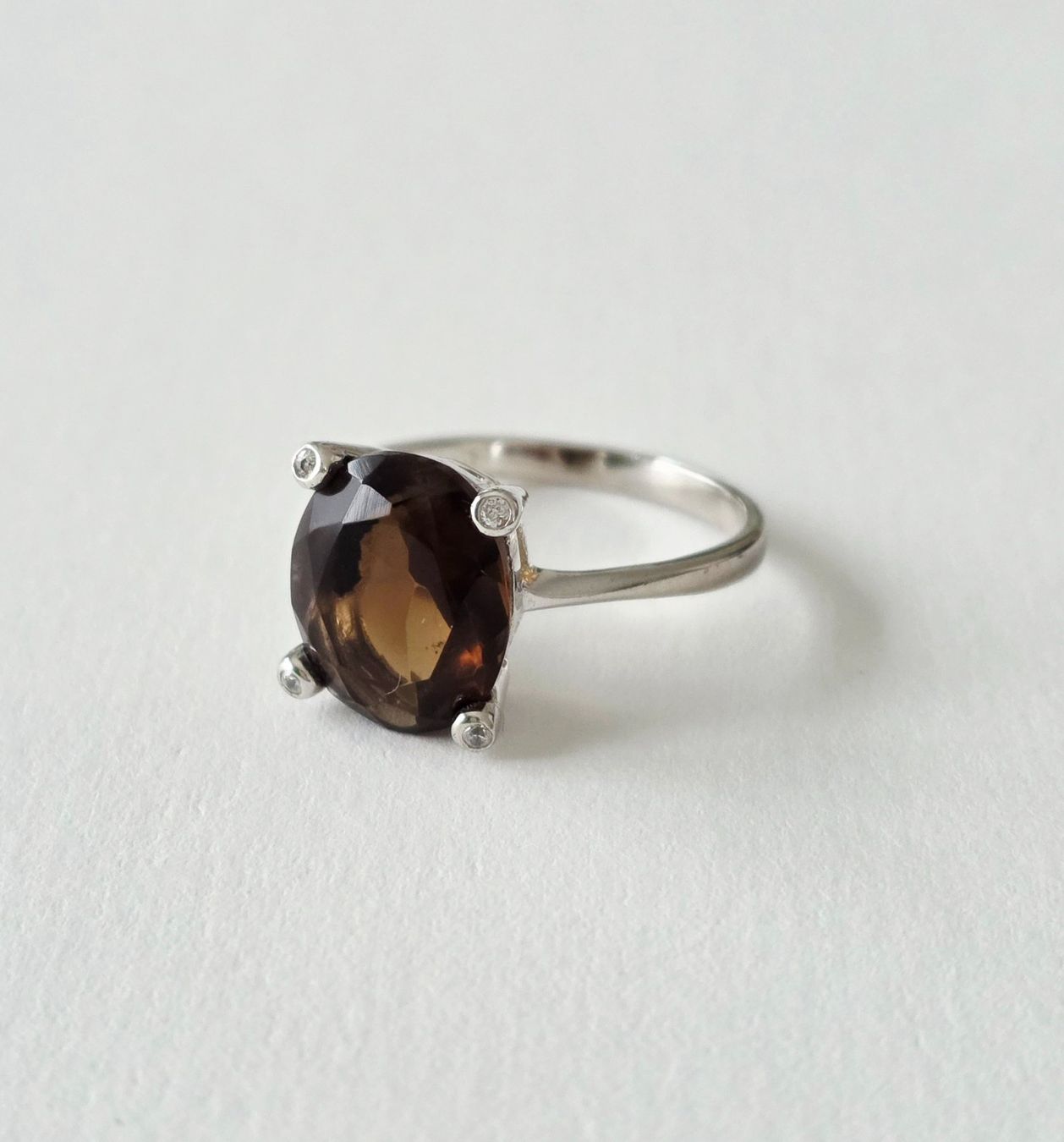 Bagues: Zeitloser Silber925  Rauchquarz Ring - Neu – Neuf avec emballage d'origine à Uetikon am See par Coralreef 3