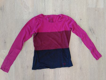 Colour-blocking Langarmshirt - Gösse S