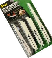 4er Set Säbelsägeblätter für Holz + Metall