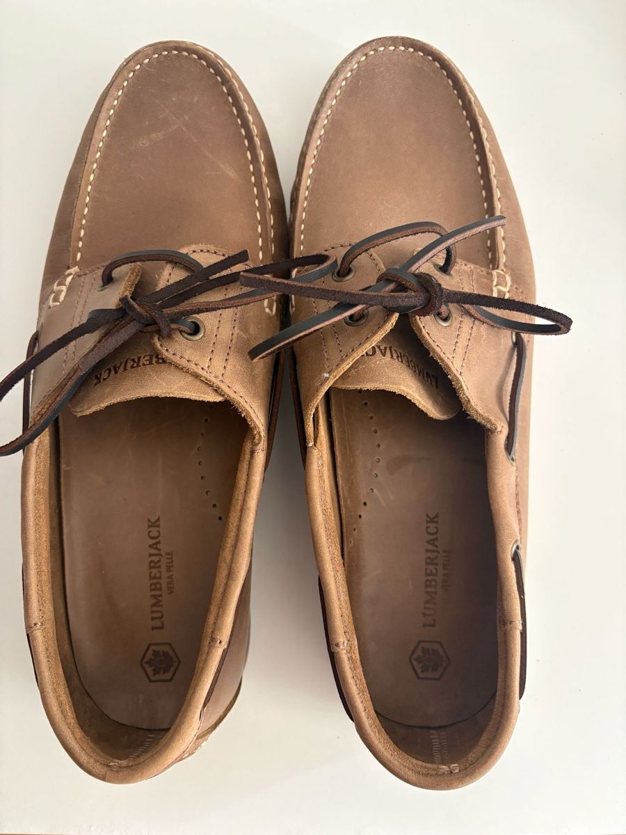 Scarpe da uomo: NEU Leder Bootsschuhe von Lumberjack  – Nuovo (secondo la descrizione) da Zürich venduto da ale_td2q 5