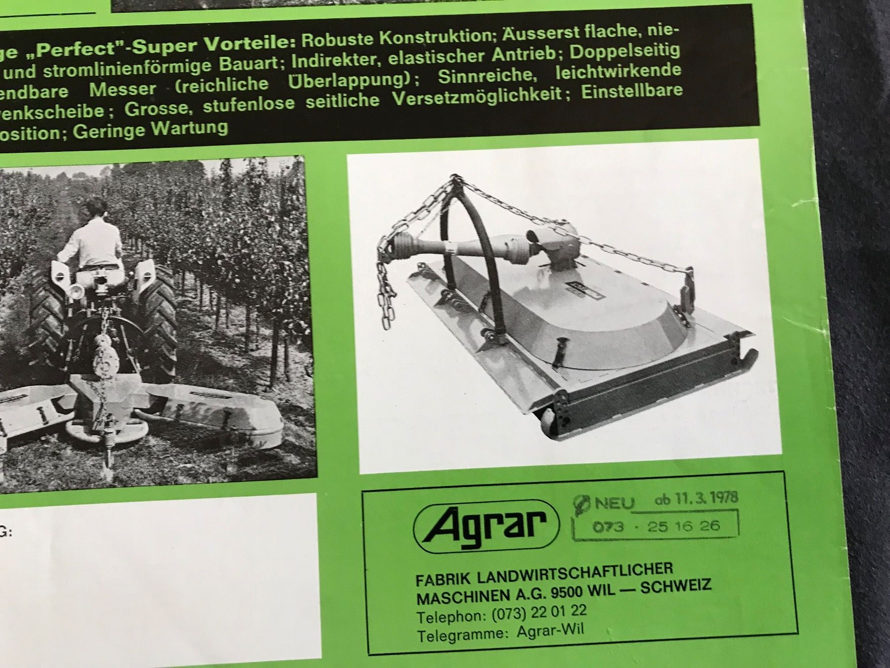 Documenti: Perfect Agrar Prospekt – Usato da Balterswil venduto da Jeko1967 2