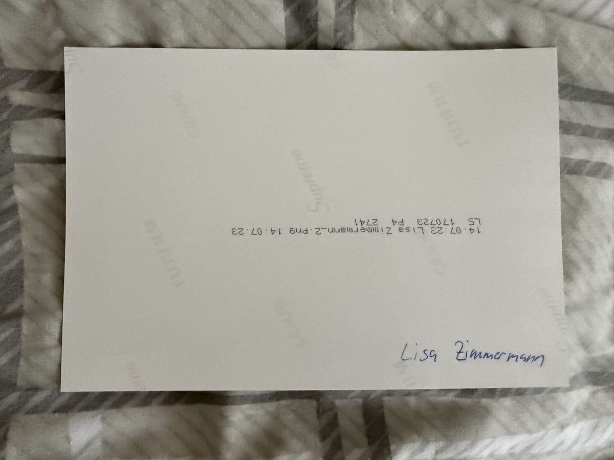 Autografi: Foto Lisa Zimmermann mit Unterschrift  – Usato da Rüschlikon venduto da andi_841 1