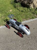 Vilac Rutschauto Rennwagen silber Metall guter Zustand