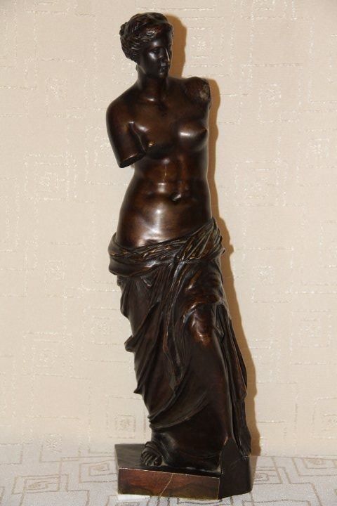 Sculture & Statue: Antique sculpture en bronze signe . – Usato da Praz (Vully) venduto da pikuluka1