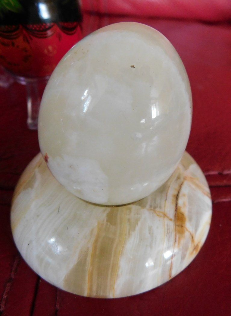 Tutte le decorazioni: Stein Eier , Marmor, Alabaster und Holz, Handmade – Usato da Villnachern venduto da Schnugelchen 4