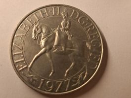Silbermünze Queen Elizabeth II 1977