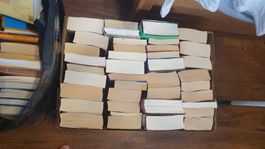 Büchersammlung viele Romane und einige Lexikon