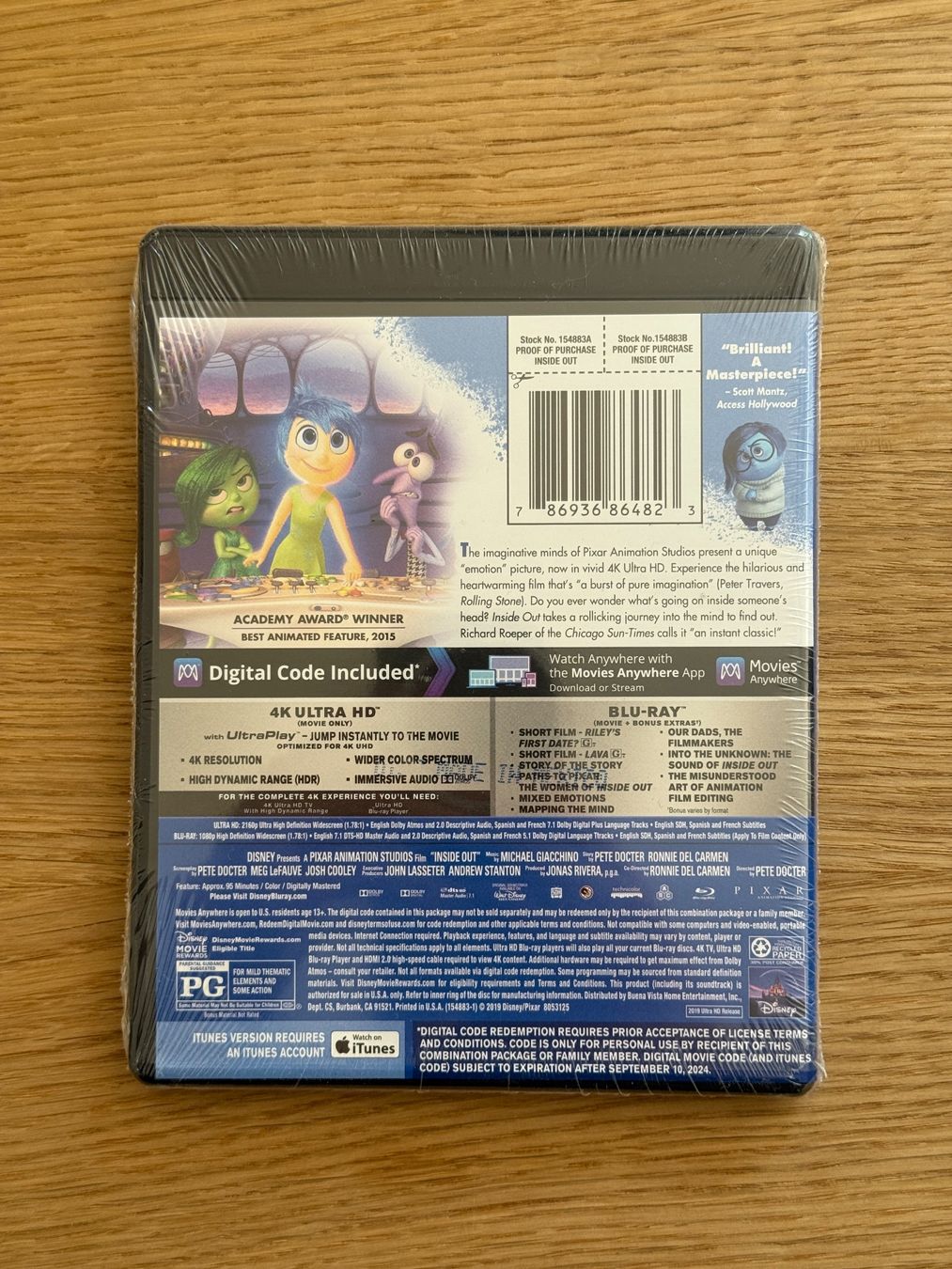 Tutti i DVDs: Inside Out 6 4k Bluray – Nuovo e nell'imballaggio originale da Wallisellen venduto da Art_Vendorlay 1