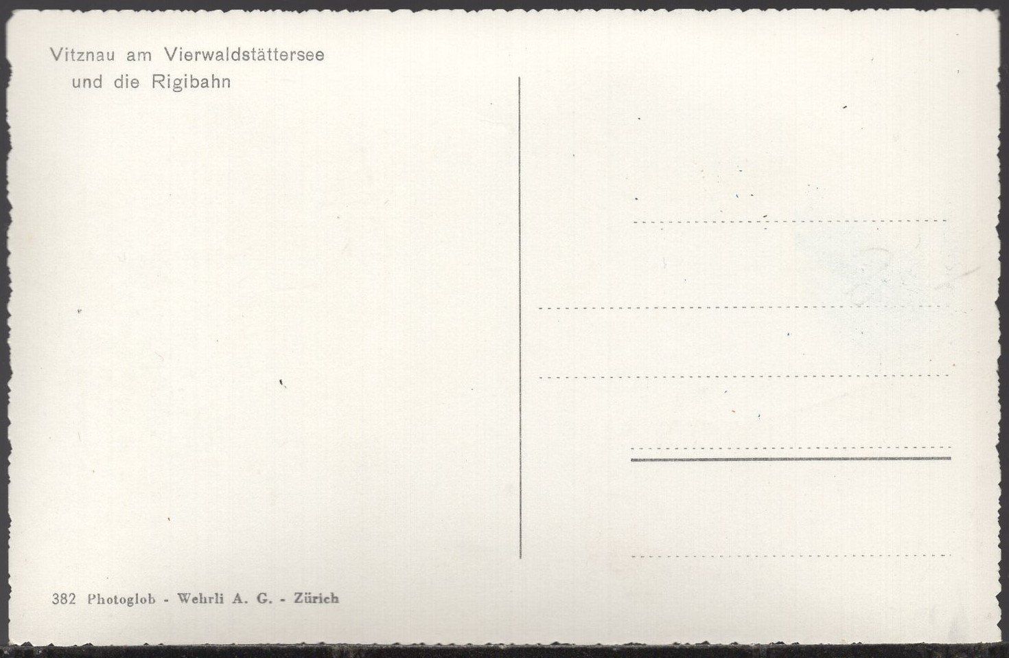 Cartoline postali: Vitznau  am Vierwaldstättersee  Rigi-Bahn – Usato da Aarau venduto da kufi44 1