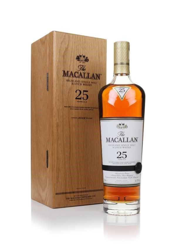 Macallan Bevande alcoliche: MACALLAN 25 Sherry Oak 2022 Release – Nuovo e nell'imballaggio originale da Meggen venduto da sunshine_262