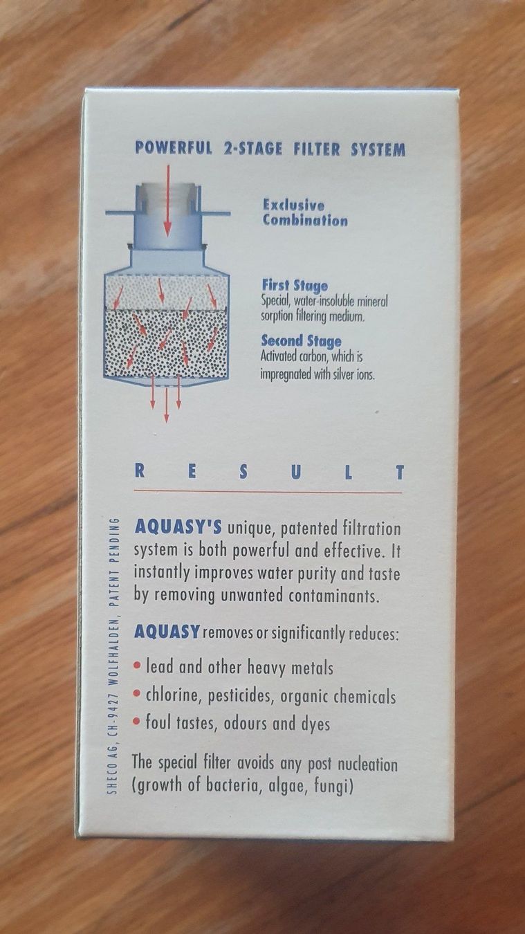 Sanitär: AQUASY-WASSERFILTER-KLEIN,PRAKTISCH,GUT! – Neu und originalverpackt aus Fidaz von Montifino 1