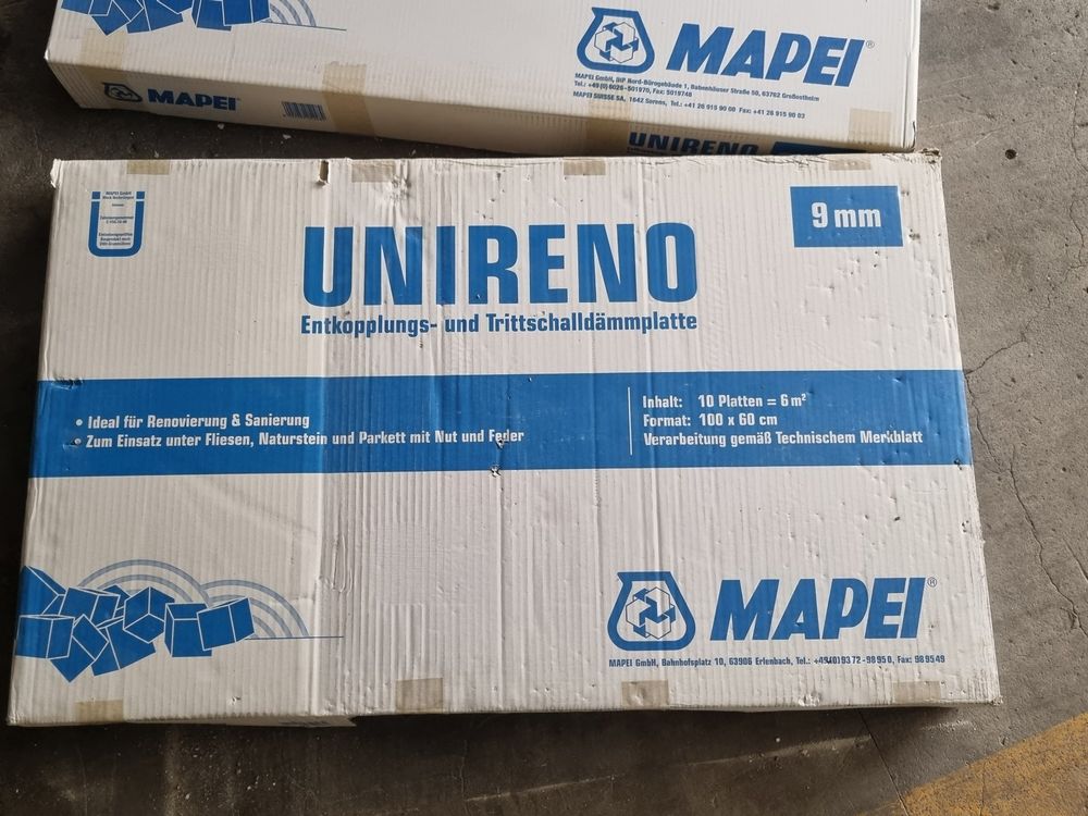 Mapei Unireno Silent Plus Entkopplung-& Trittschalldämmung 10 mm